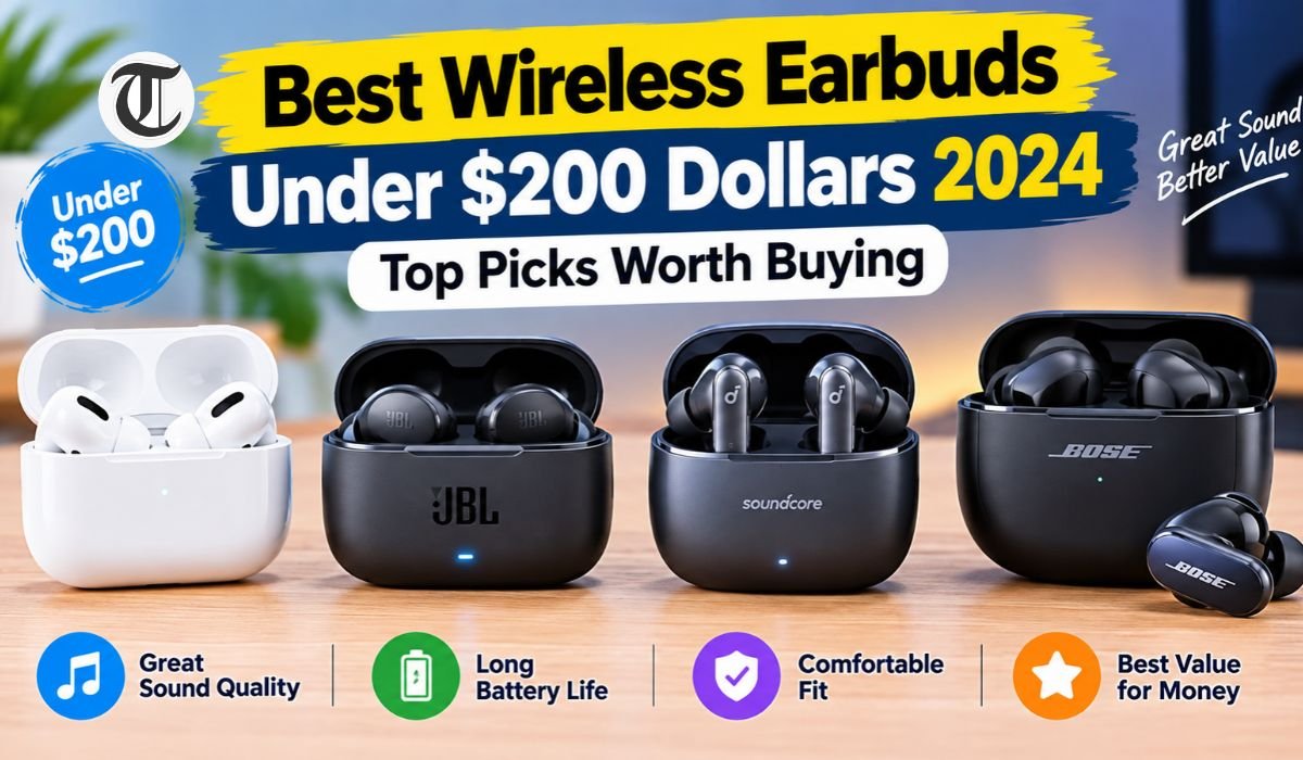 best wireless earbuds under 200 dollars 2024