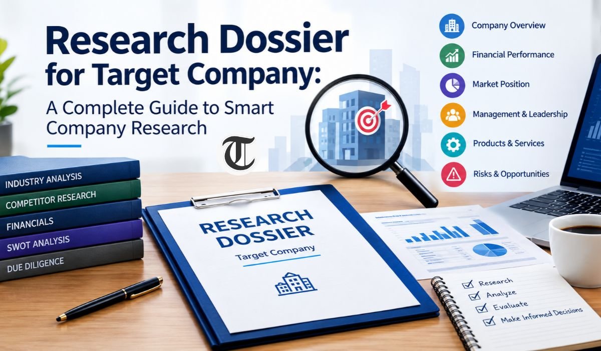 research dossier for target company